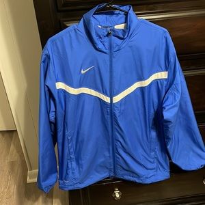 New with tags, Nike dry, fit windbreaker, royal blue